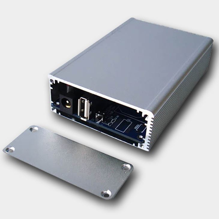 Aluminium extrusiebehuizing voor PCB